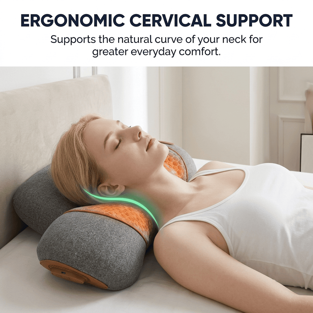 THE 3-IN-1 NECK & SHOULDER MASSAGE PILLOW