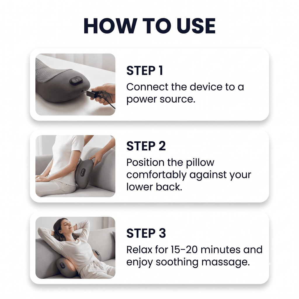 THE 3-IN-1 SHIATSU BACK & SHOULDER MASSAGER